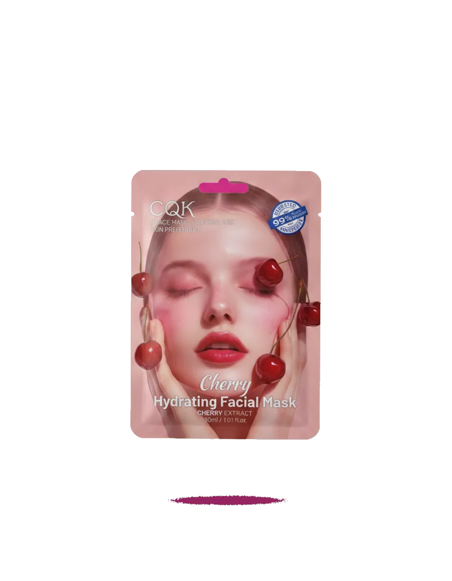 CQK Cherry Hydrating Facial Mask 30ml — cut-out png (transparent)